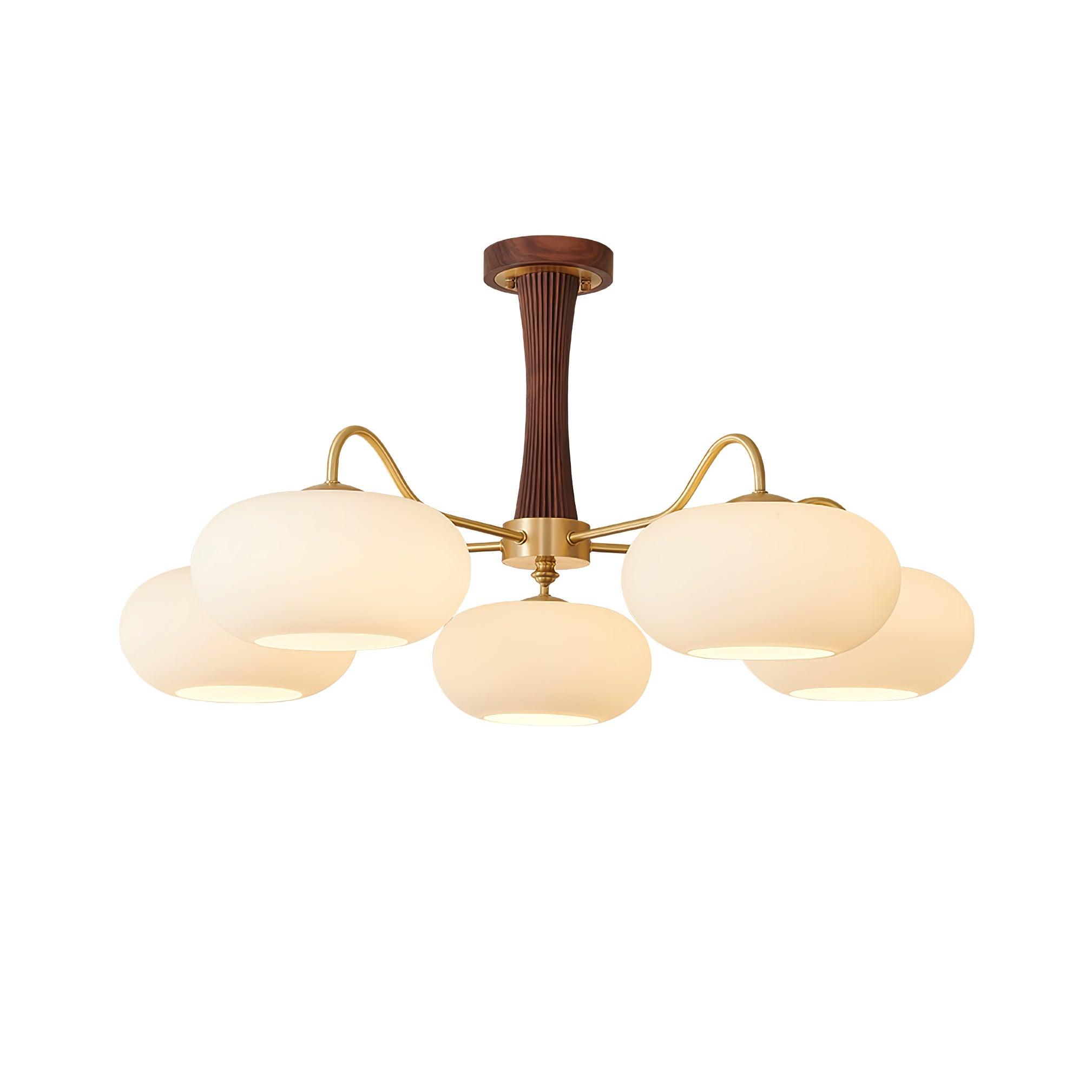Ceiling Light | Multi-Arm Glass Shade