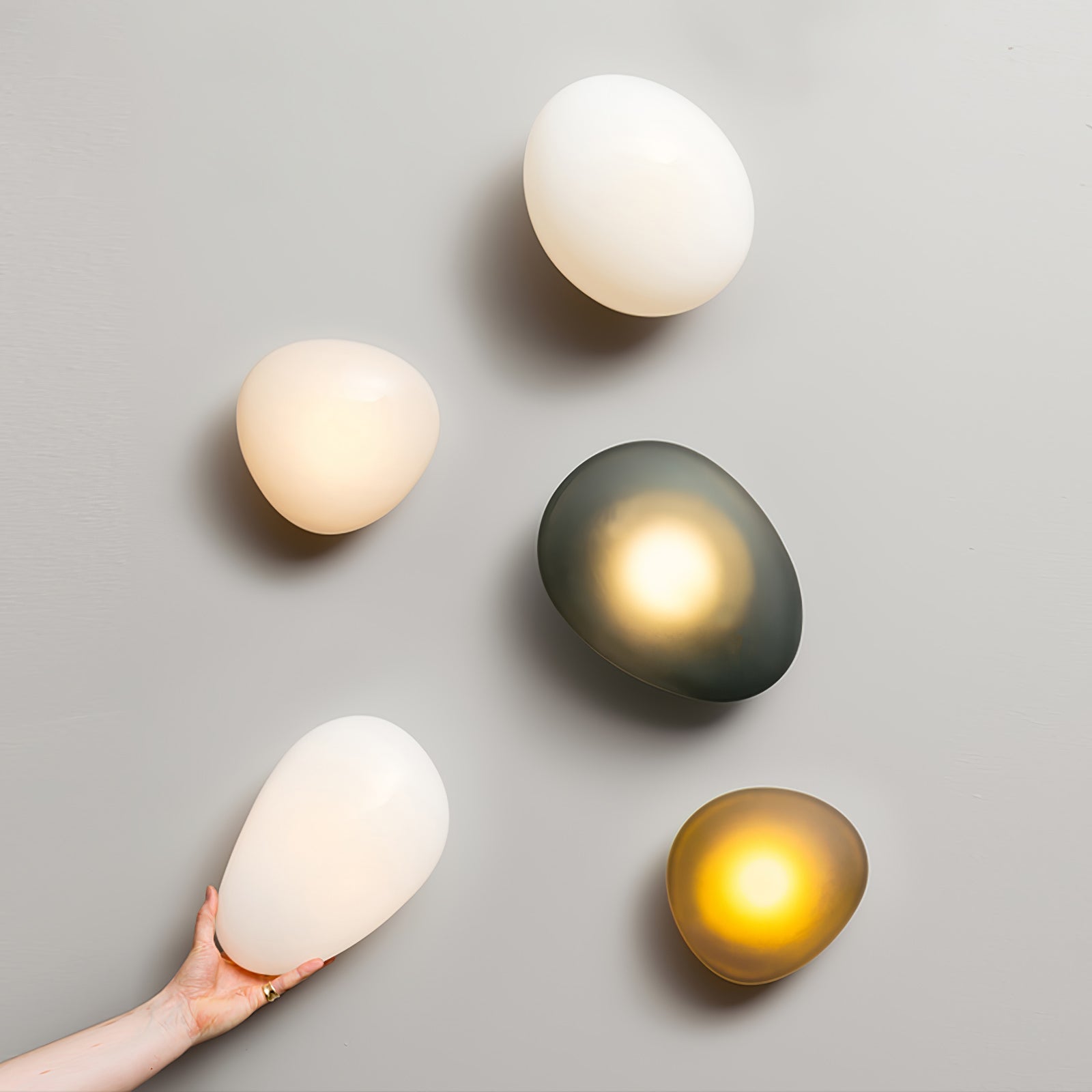 Wall Light Oval | LED Glass Fixture