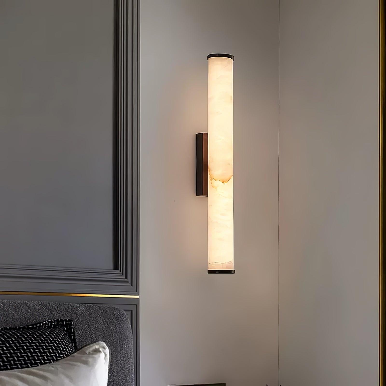 Wall Light Vertical | Alabaster LED Fixture