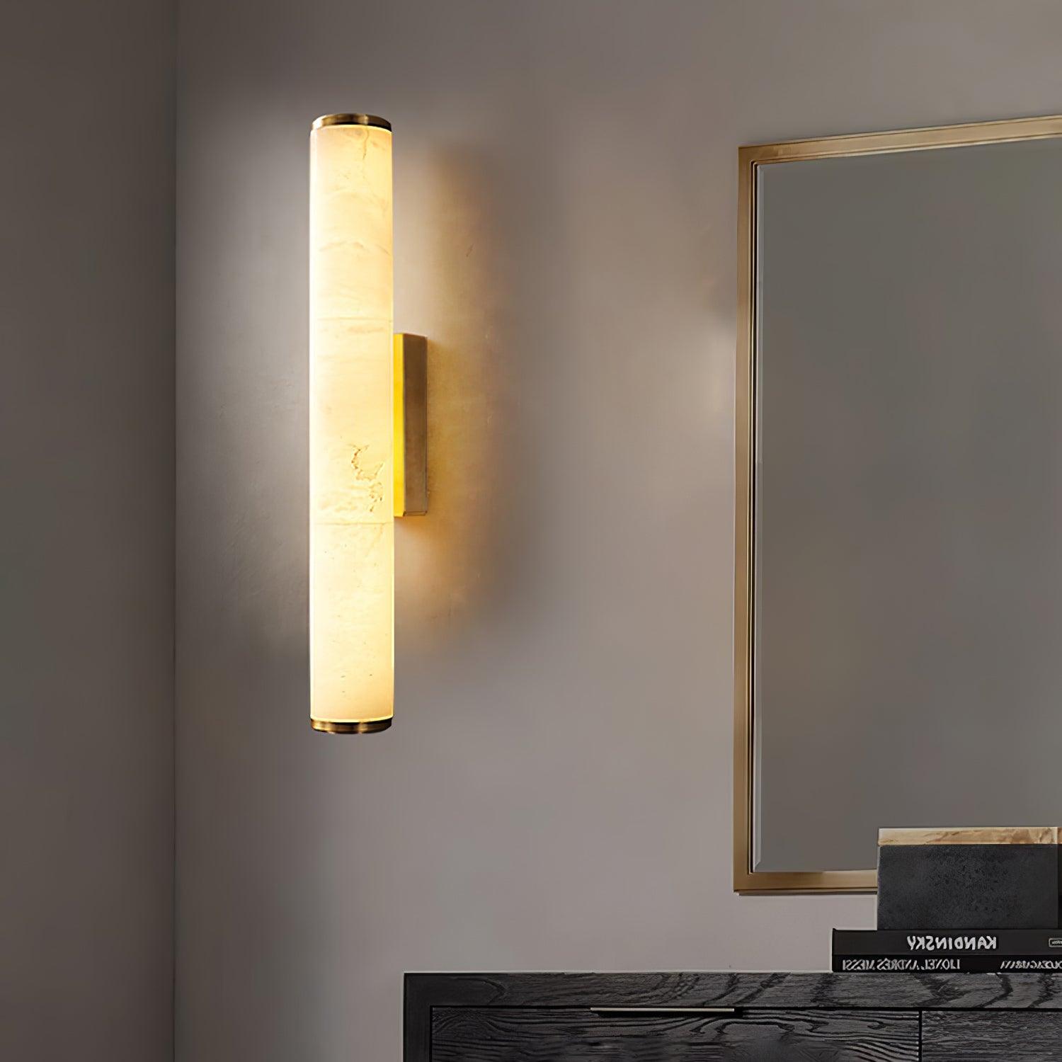 Wall Light Vertical | Alabaster LED Fixture