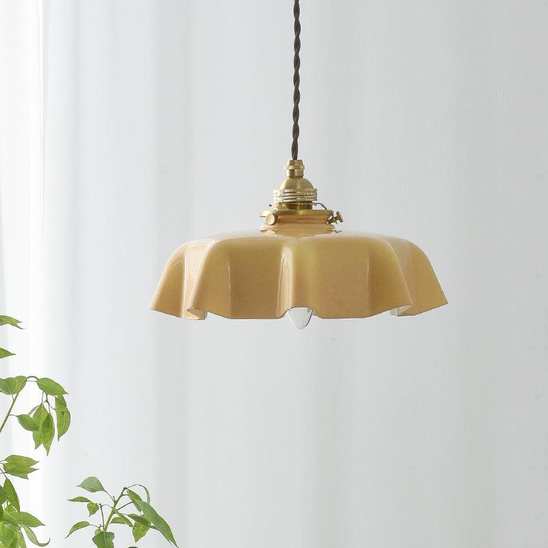Pendant Light Scalloped | French Flower Ceiling Lamp