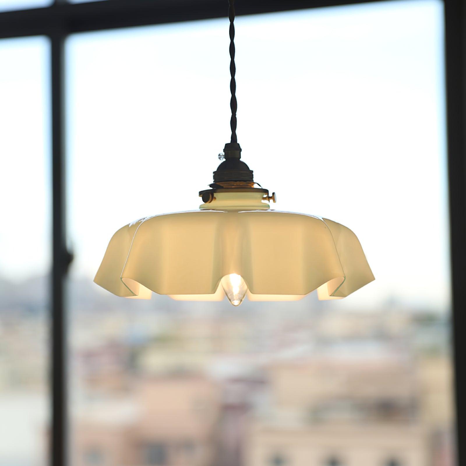 Pendant Light Scalloped | French Flower Ceiling Lamp