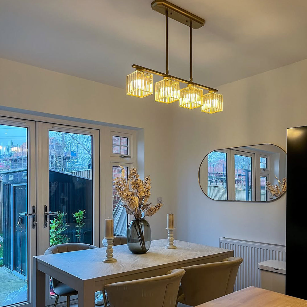 Pendant Light | Rectangular Multi Glass Shade