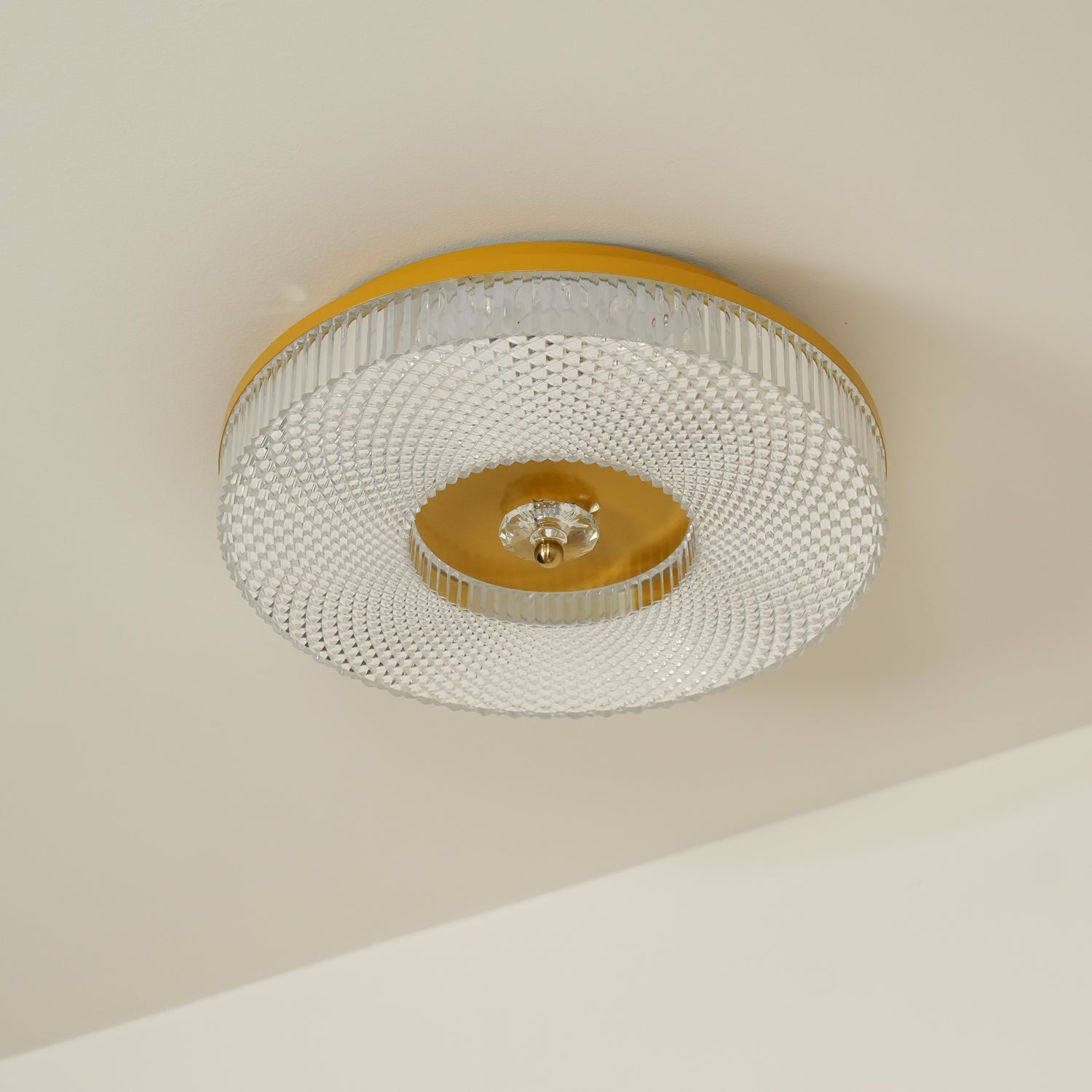 Ceiling Light | Round LED Textured Flush