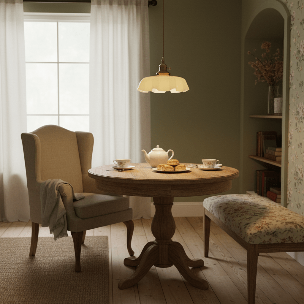 Pendant Light Scalloped | French Flower Ceiling Lamp