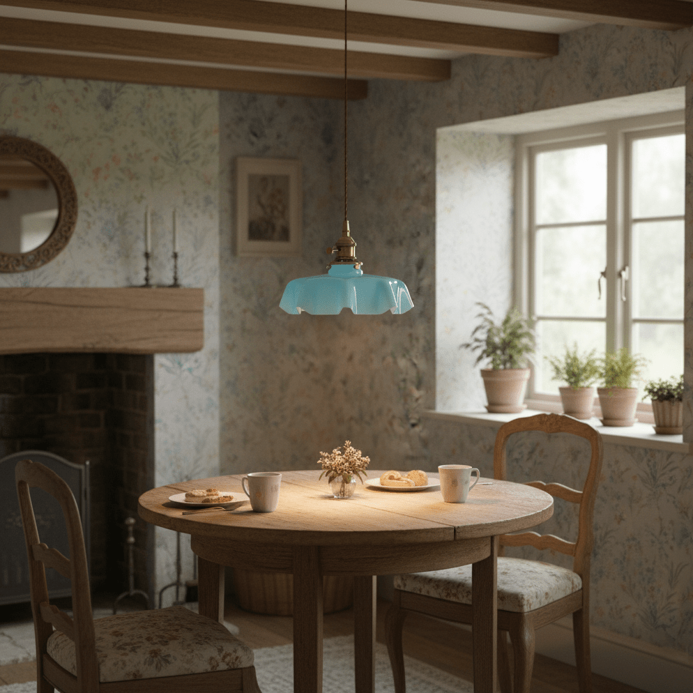 Pendant Light Scalloped | French Flower Ceiling Lamp