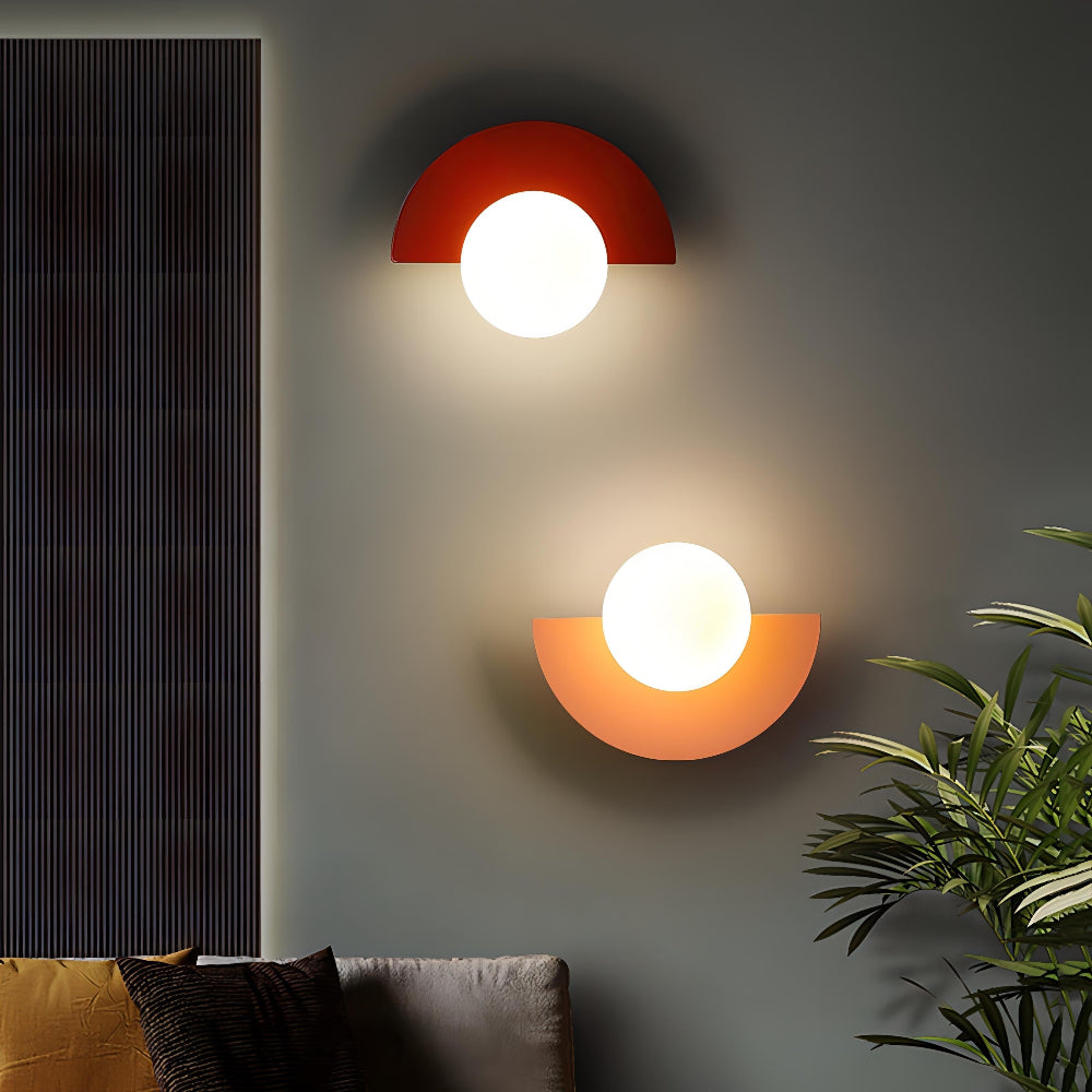 Wall Light | Semi-Circle Metal Fixture