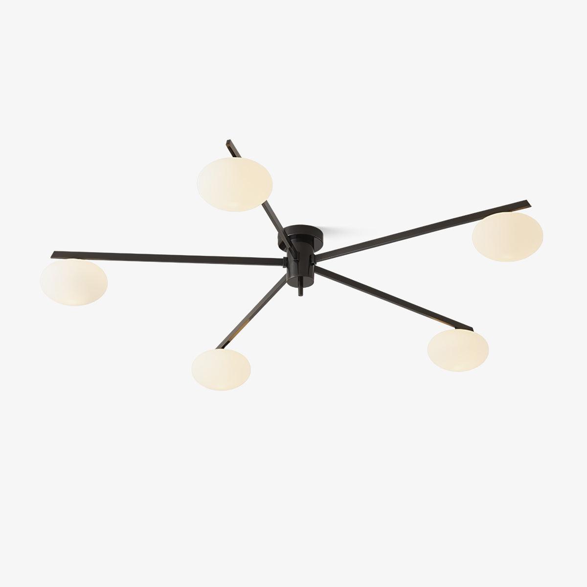 Ceiling Light | Multi-Arm Linear Glass Shade