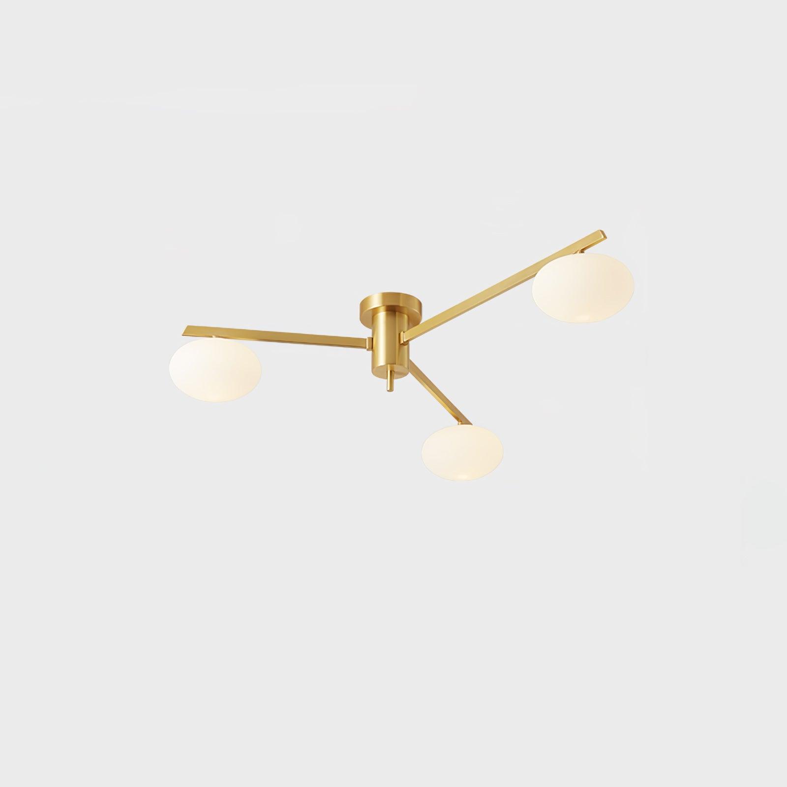 Ceiling Light | Multi-Arm Linear Glass Shade