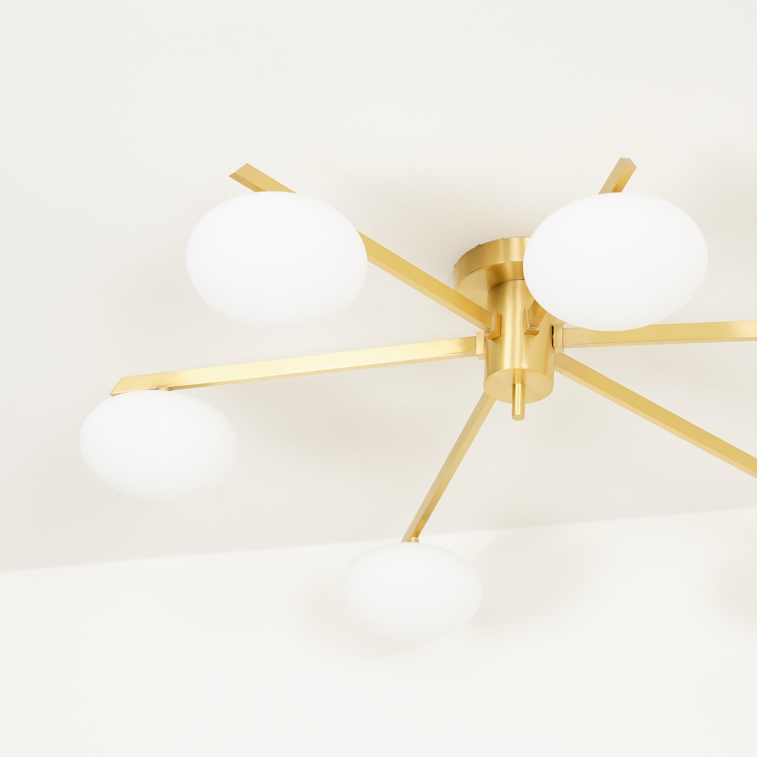 Ceiling Light | Multi-Arm Linear Glass Shade