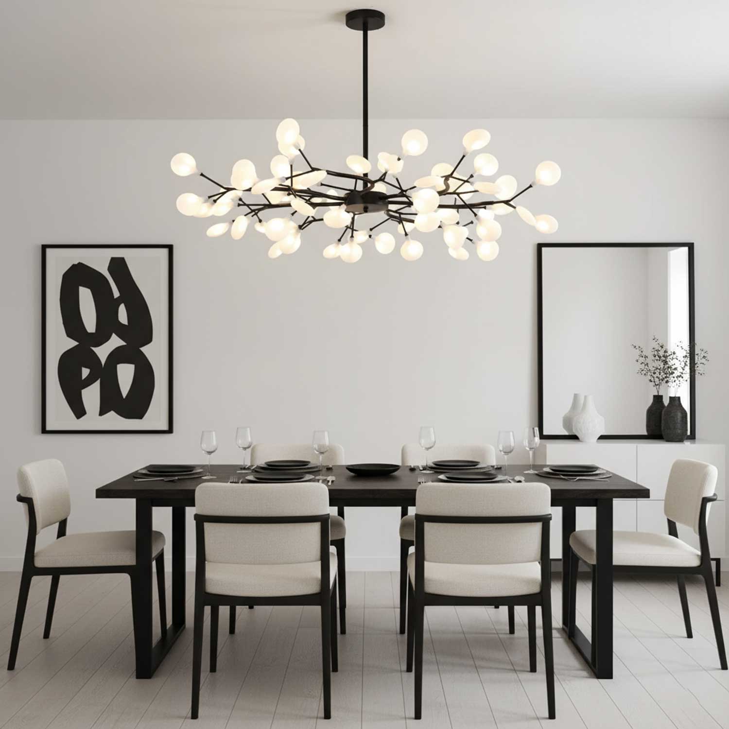 Chandelier Light | Ceiling Lamp with Firefly-Inspired Satellite Design
