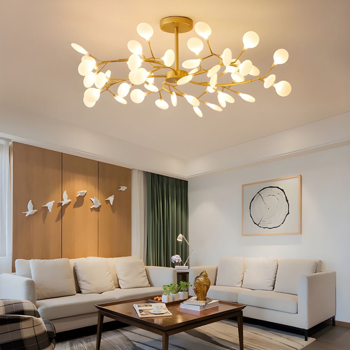 Chandelier Light | Ceiling Lamp with Firefly-Inspired Satellite Design