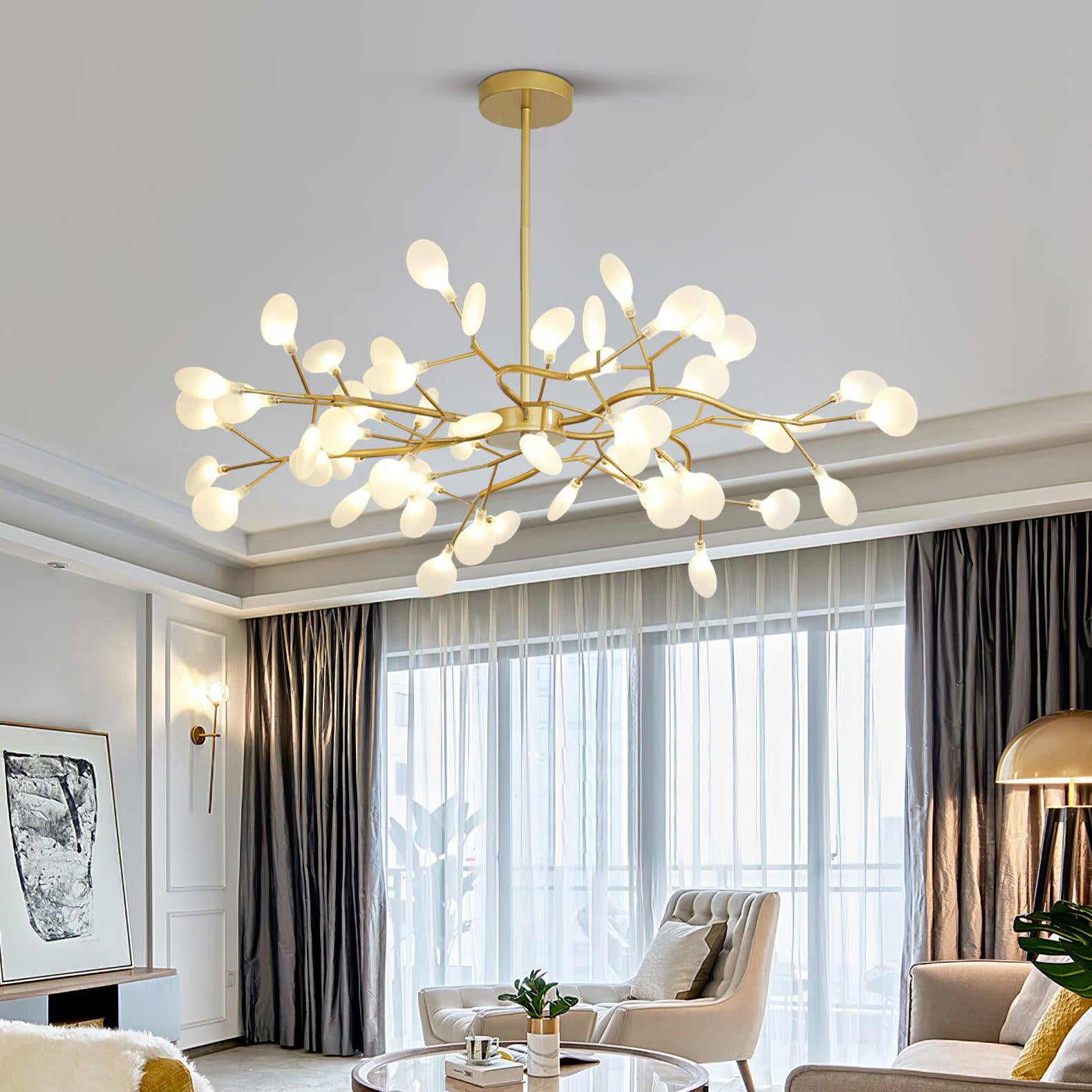 Chandelier Light | Ceiling Lamp with Firefly-Inspired Satellite Design