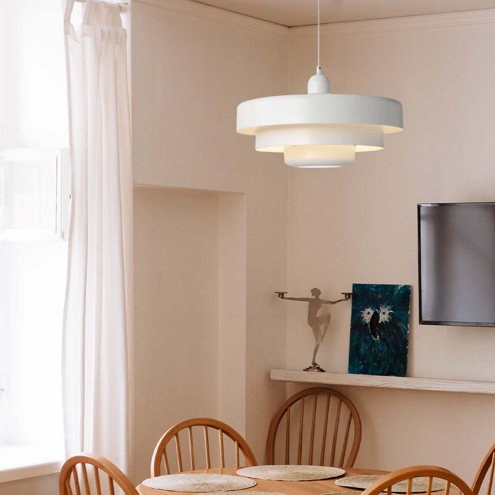 Dining Room Modern Pendant Light | Mid Century Round
