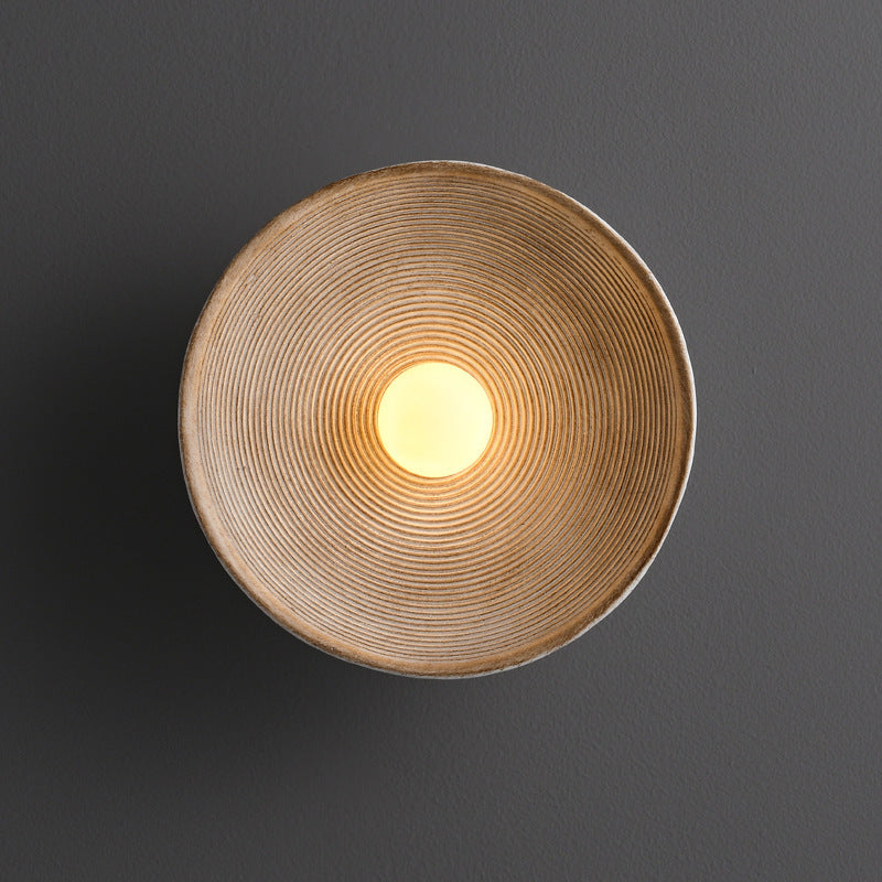 Wall Light | Round Wooden LED