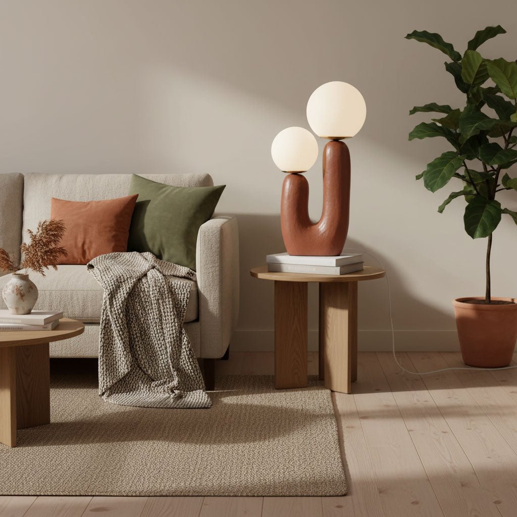 Table Lamp | Double Globe Table Light