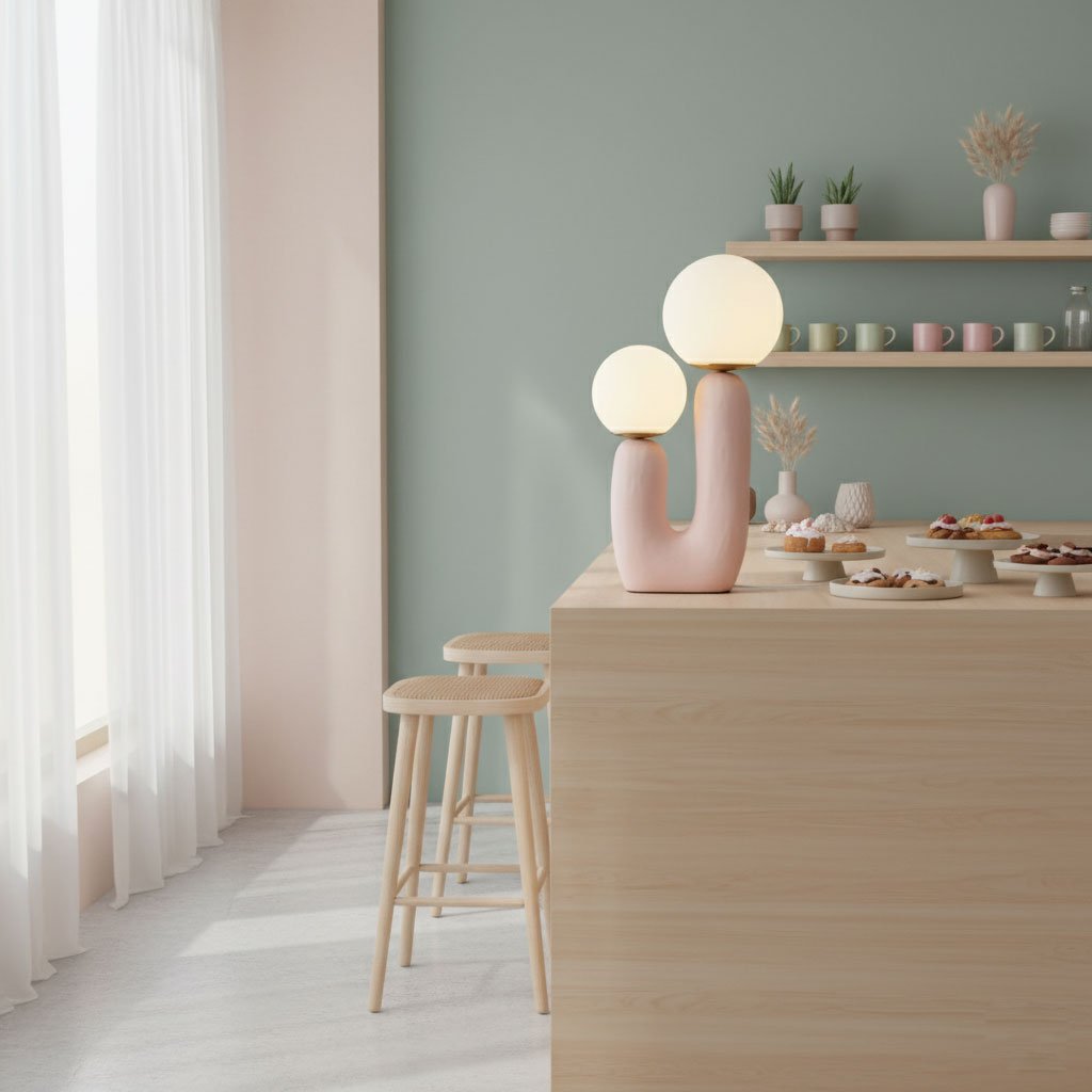 Table Lamp | Double Globe Table Light