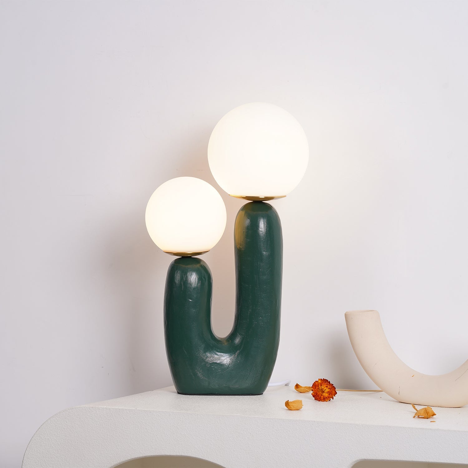 Table Lamp | Double Globe Table Light