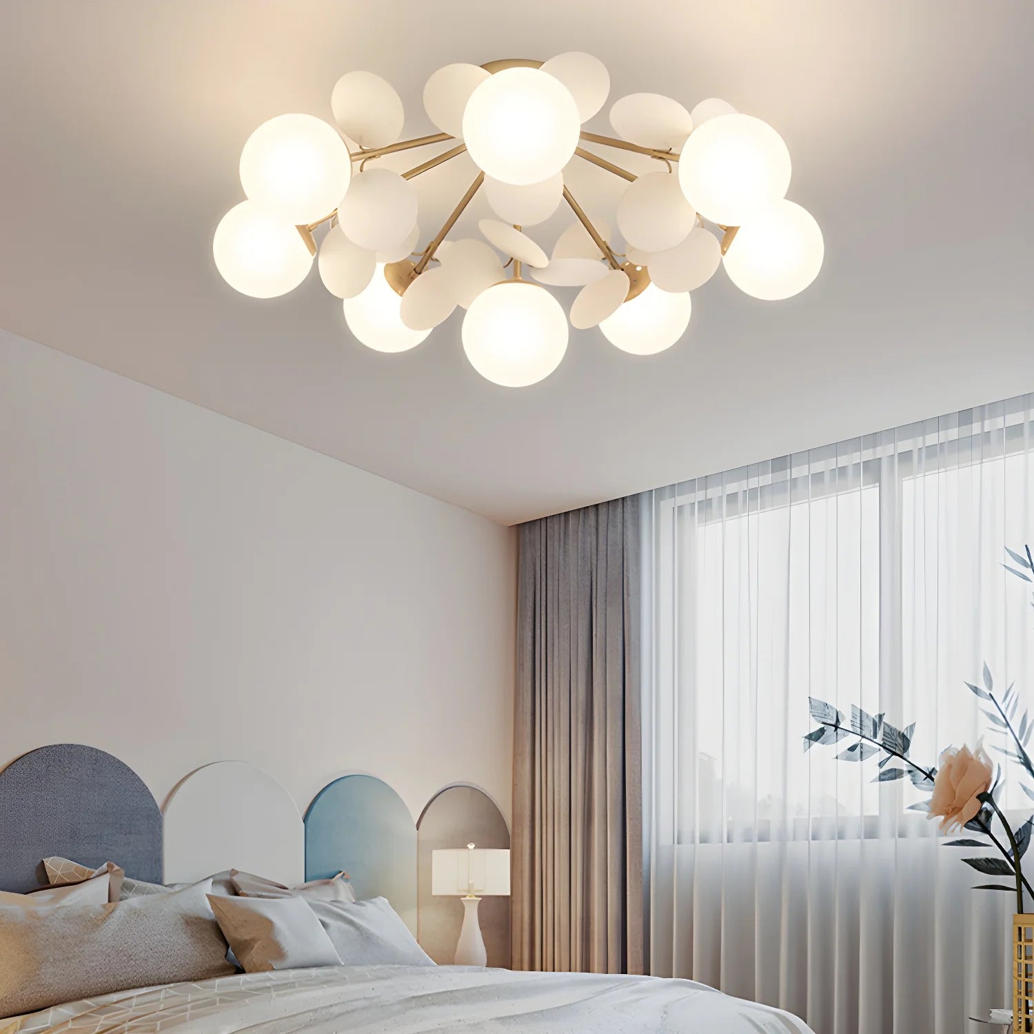 Ceiling Lights | Macaron Multi-Color Round Petal Design