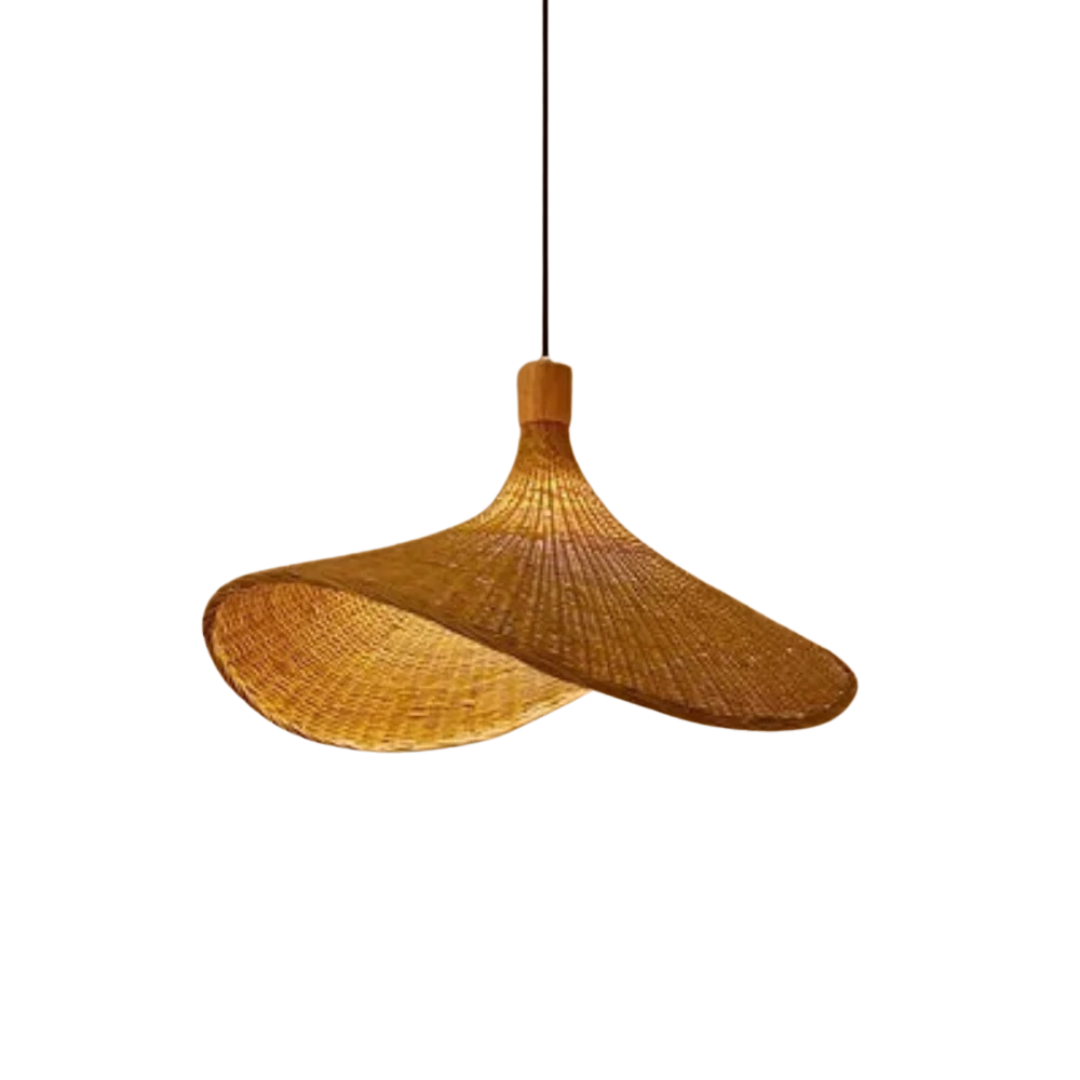 Woven Pendant Light | Handwoven Ceiling Fixture for Home Decor