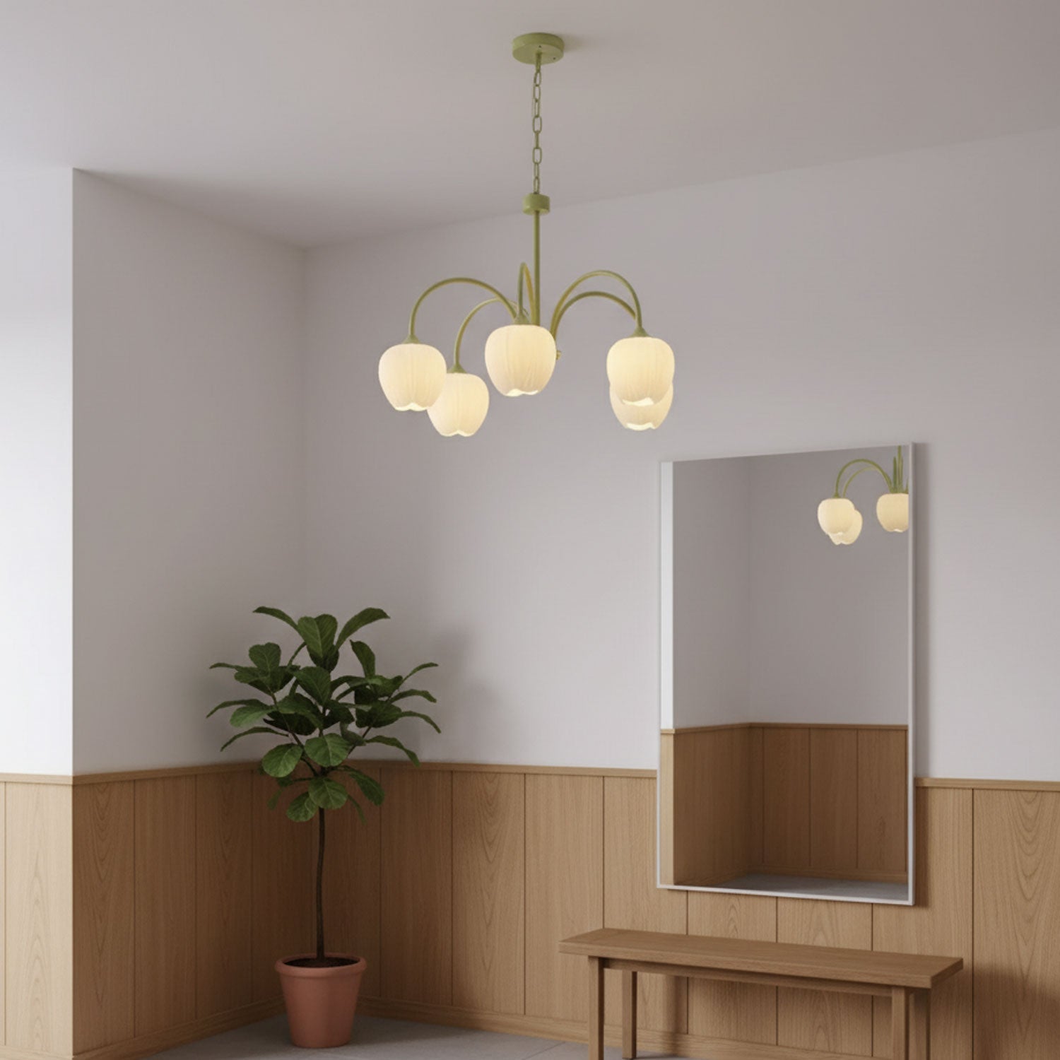 Chandelier Light | Modern Floral Pendant Light