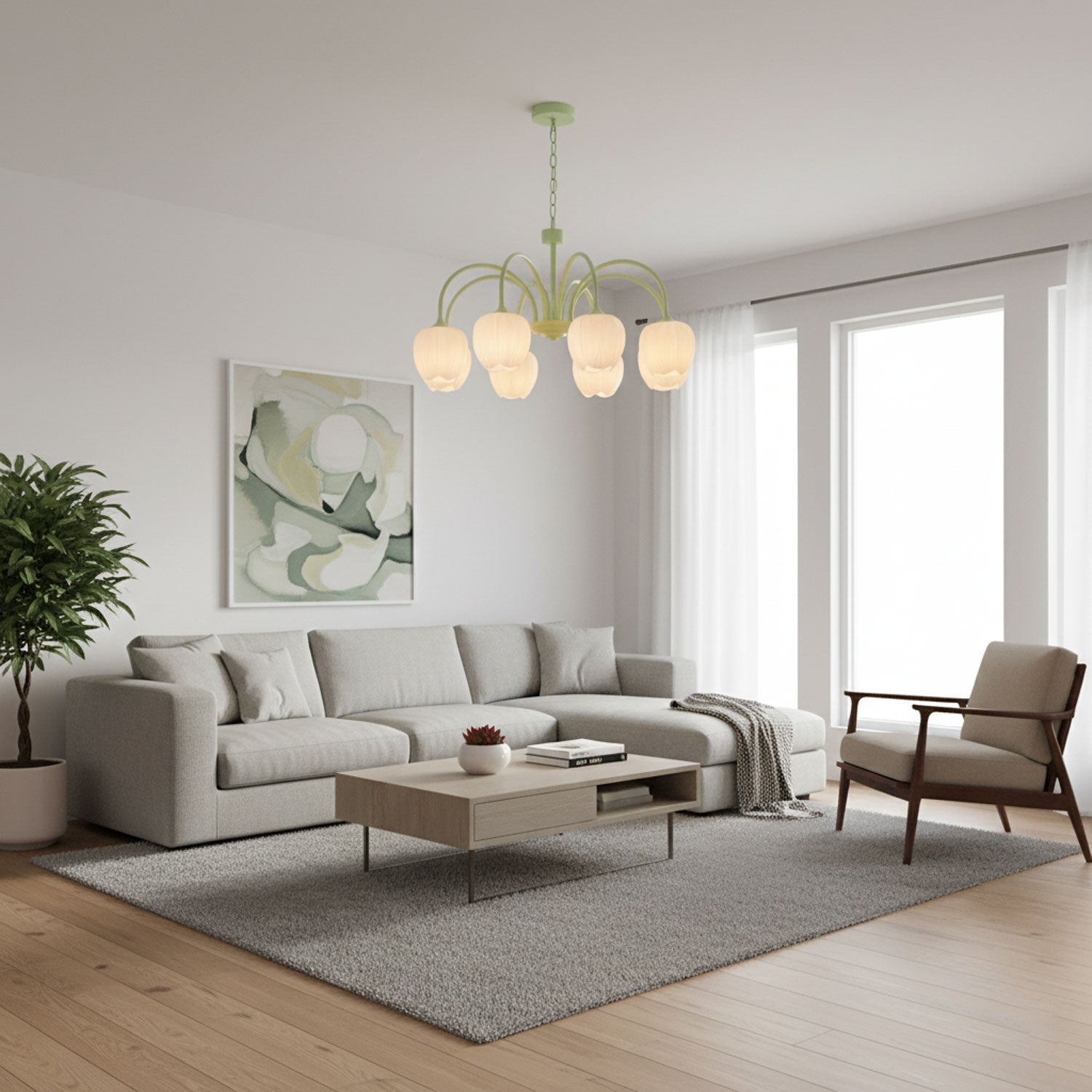 Chandelier Light | Modern Floral Pendant Light
