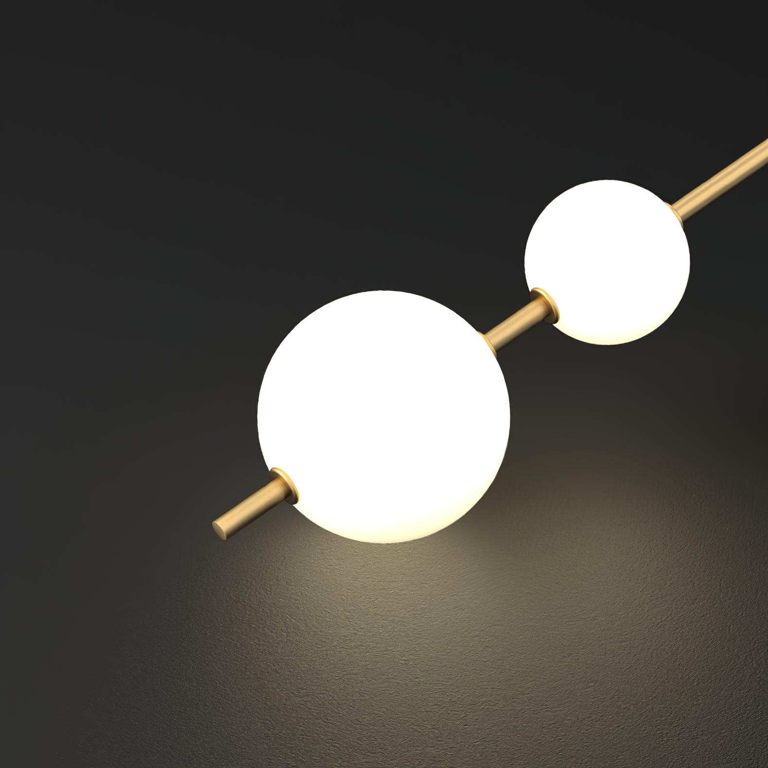 Modern Wall Light | Vertical Glass Globe