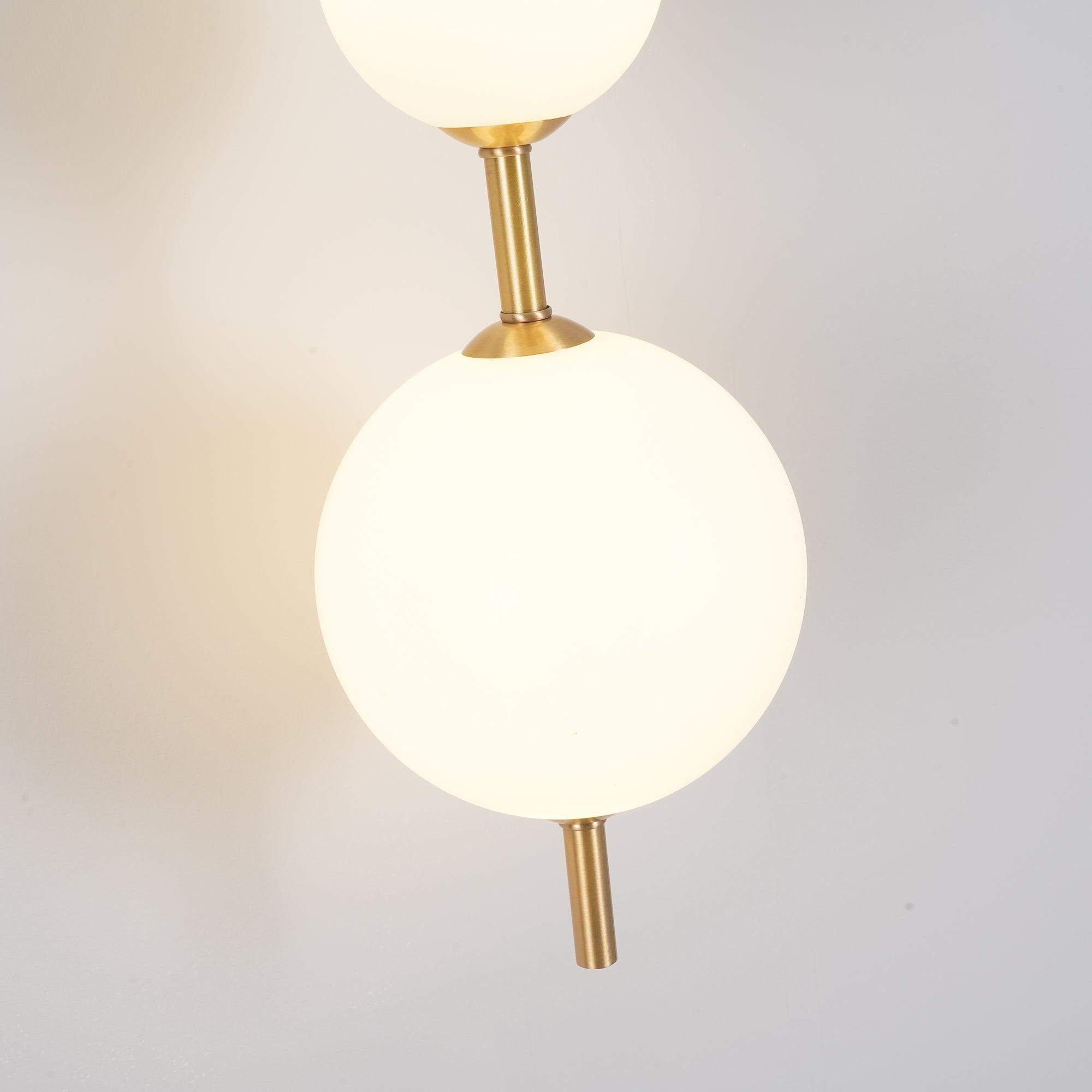 Modern Wall Light | Vertical Glass Globe