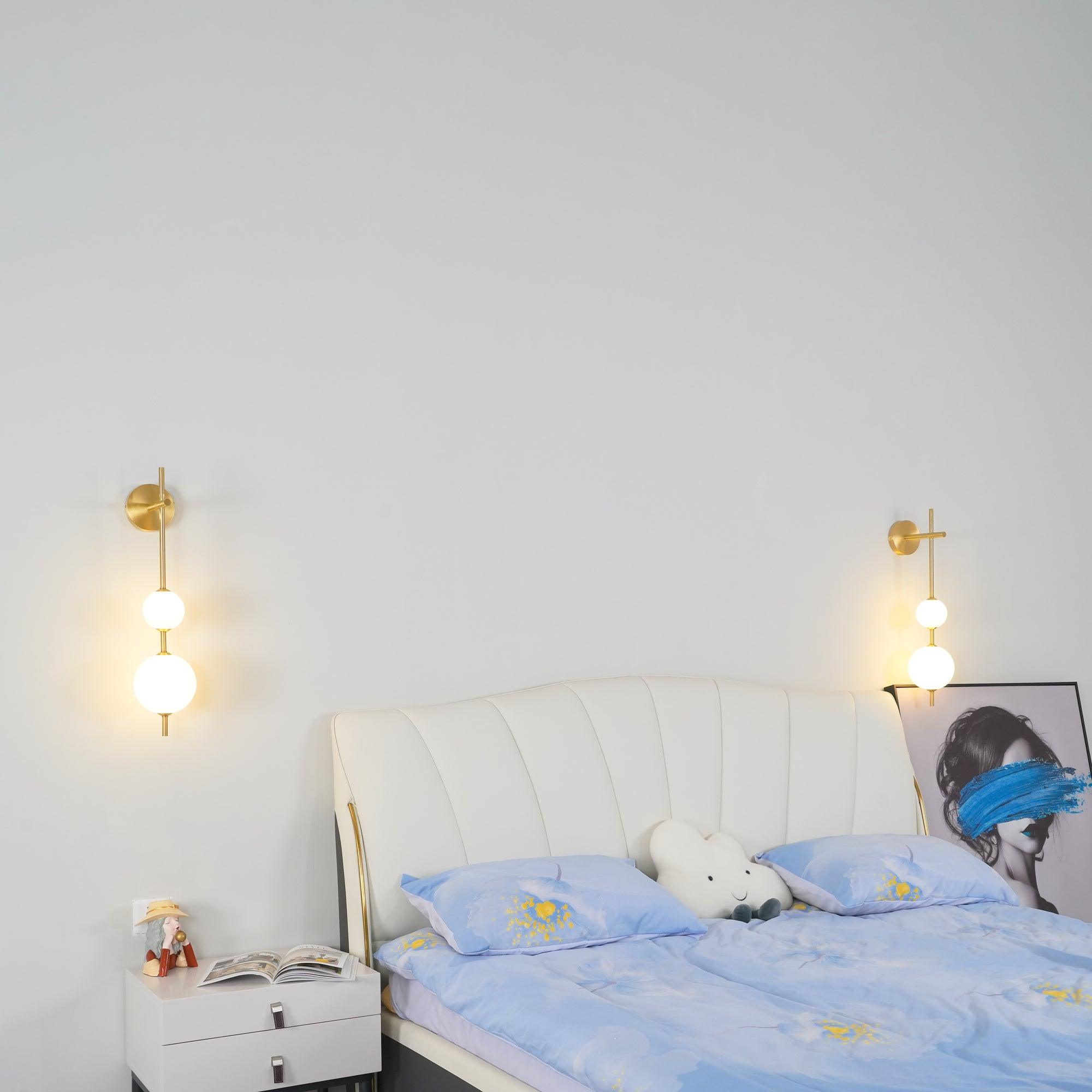 Modern Wall Light | Vertical Glass Globe