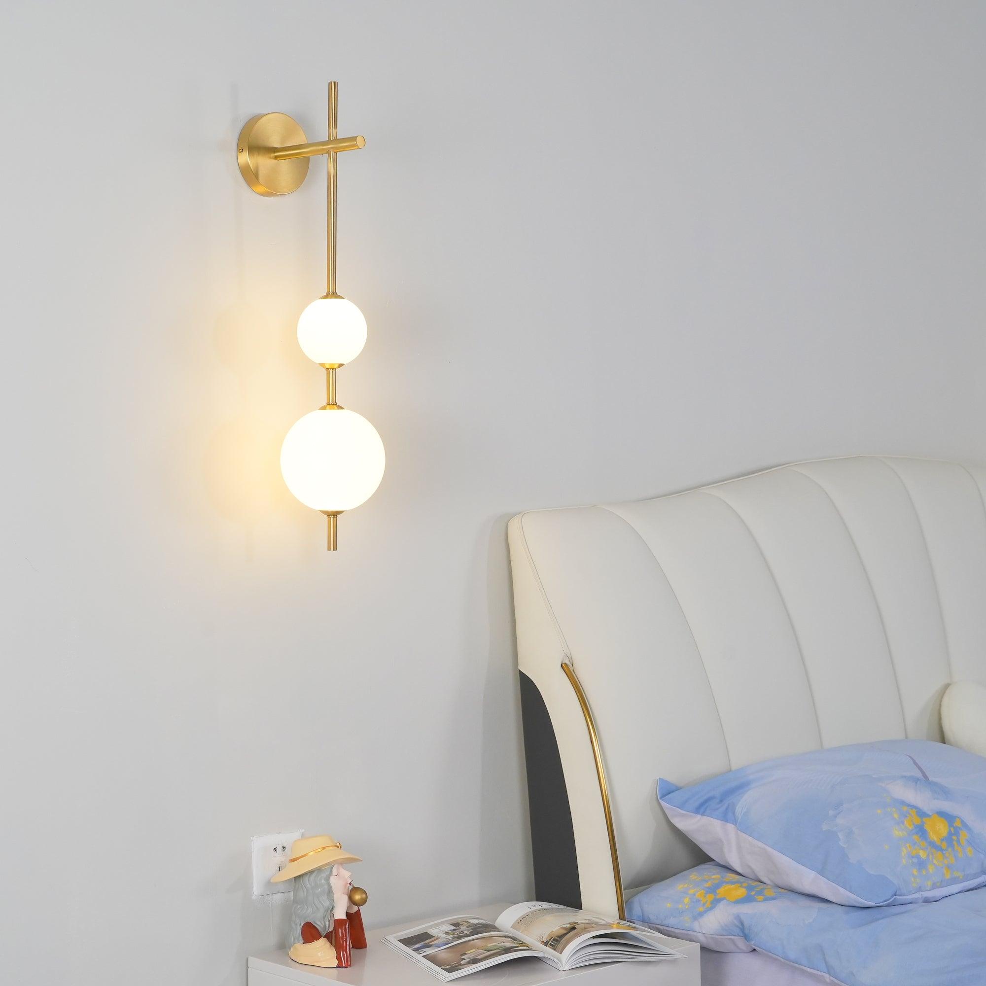 Modern Wall Light | Vertical Glass Globe