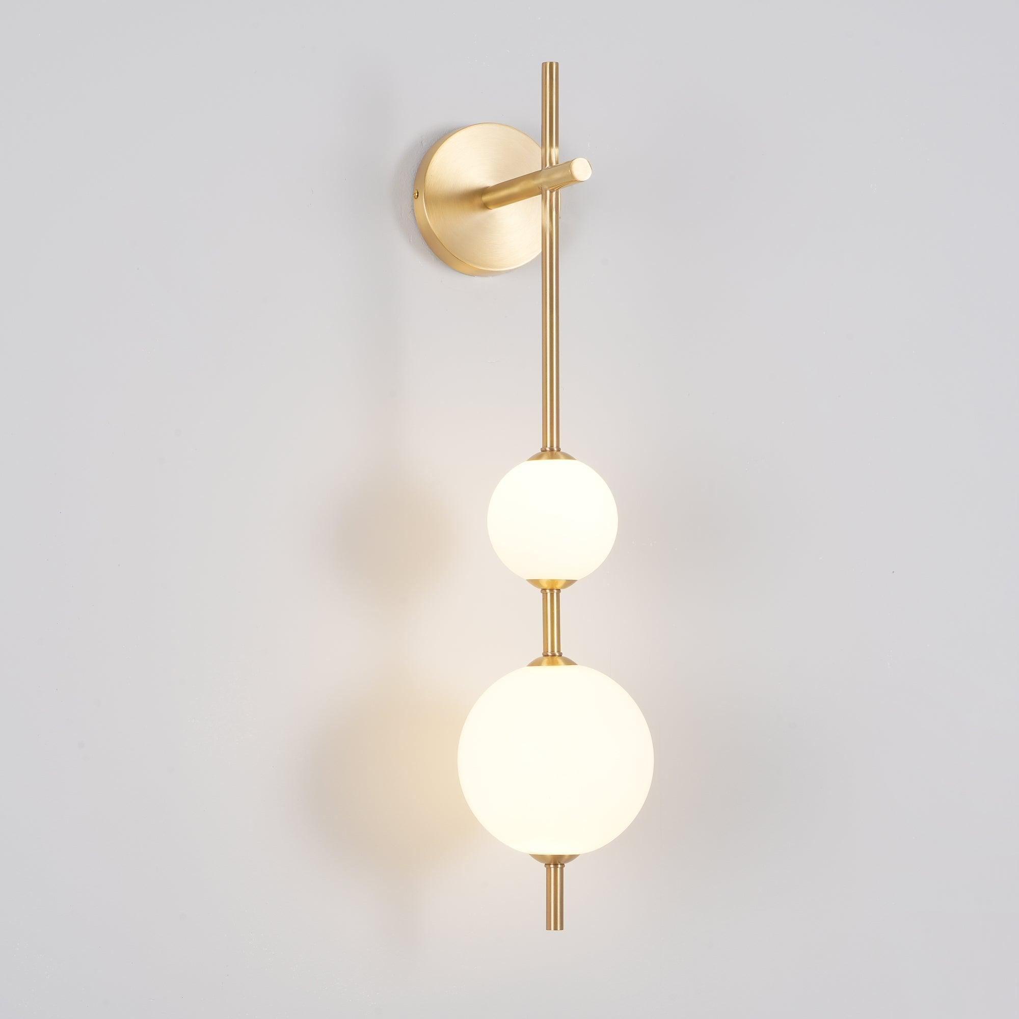 Modern Wall Light | Vertical Glass Globe