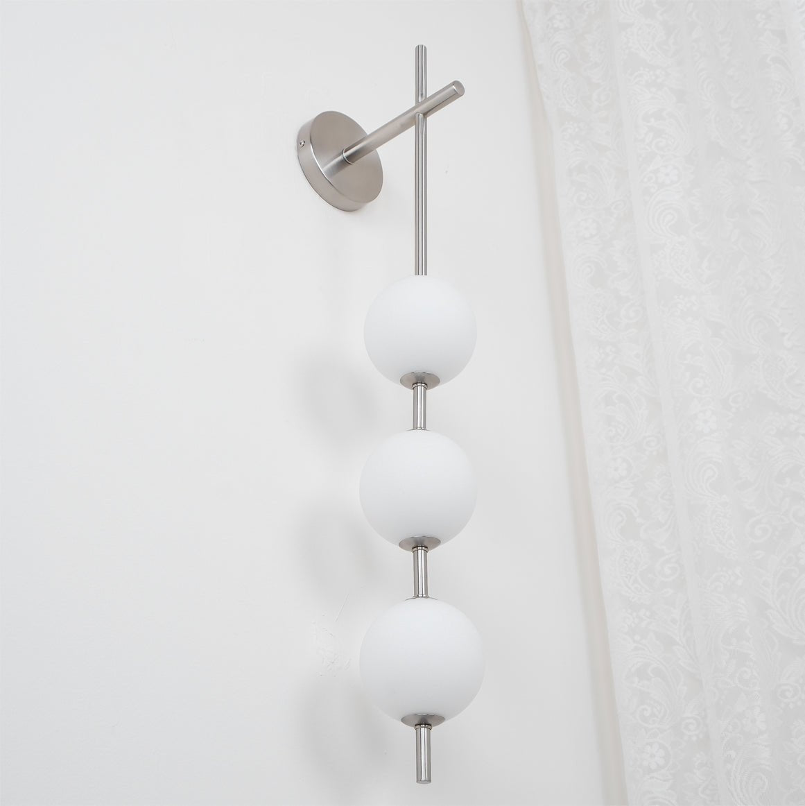 Modern Wall Light | Vertical Glass Globe