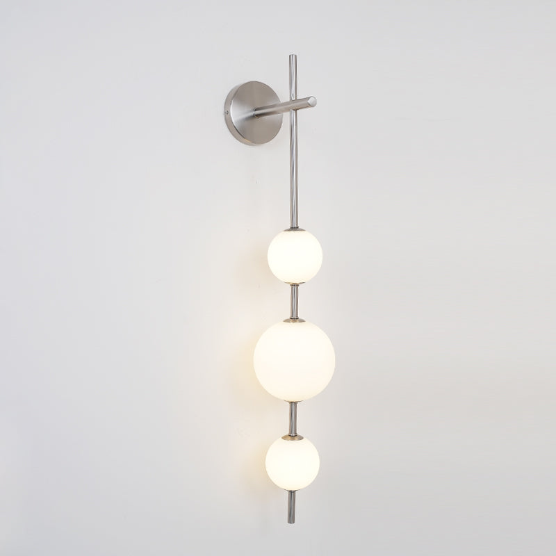Modern Wall Light | Vertical Glass Globe