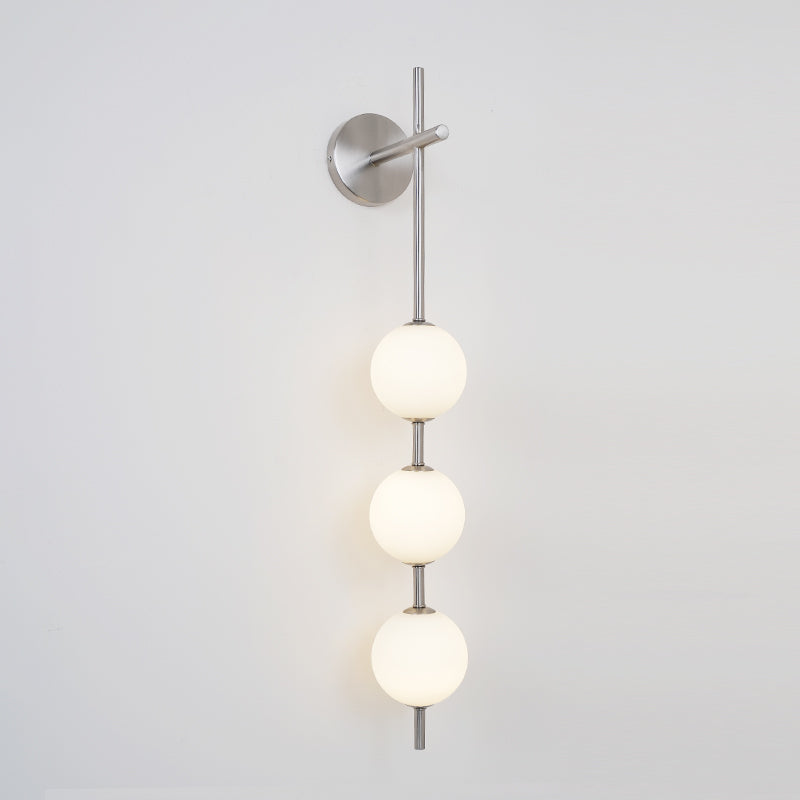 Modern Wall Light | Vertical Glass Globe
