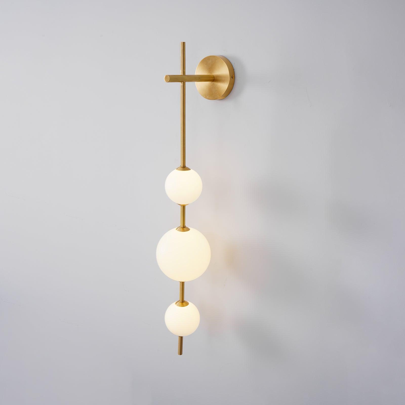 Modern Wall Light | Vertical Glass Globe
