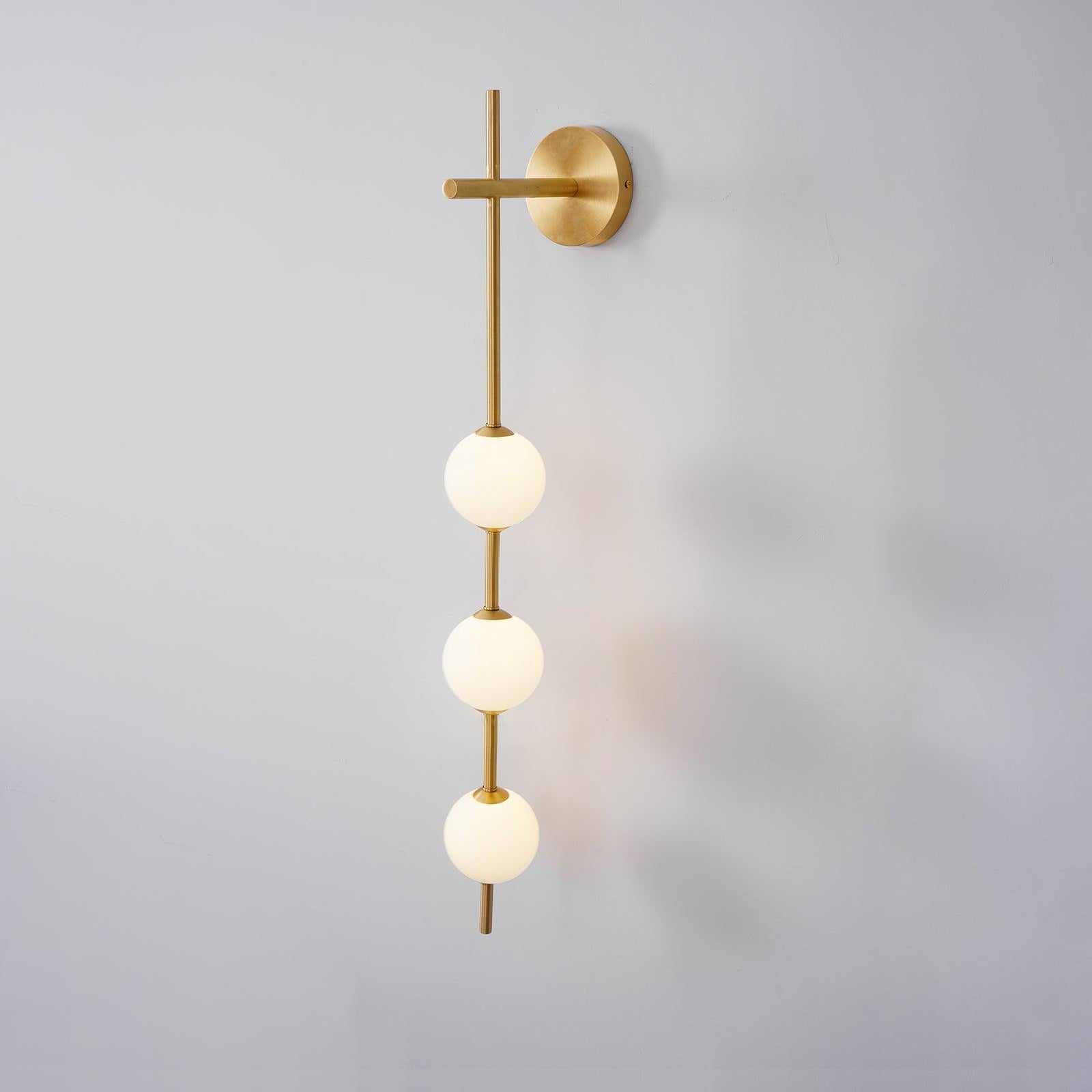 Modern Wall Light | Vertical Glass Globe
