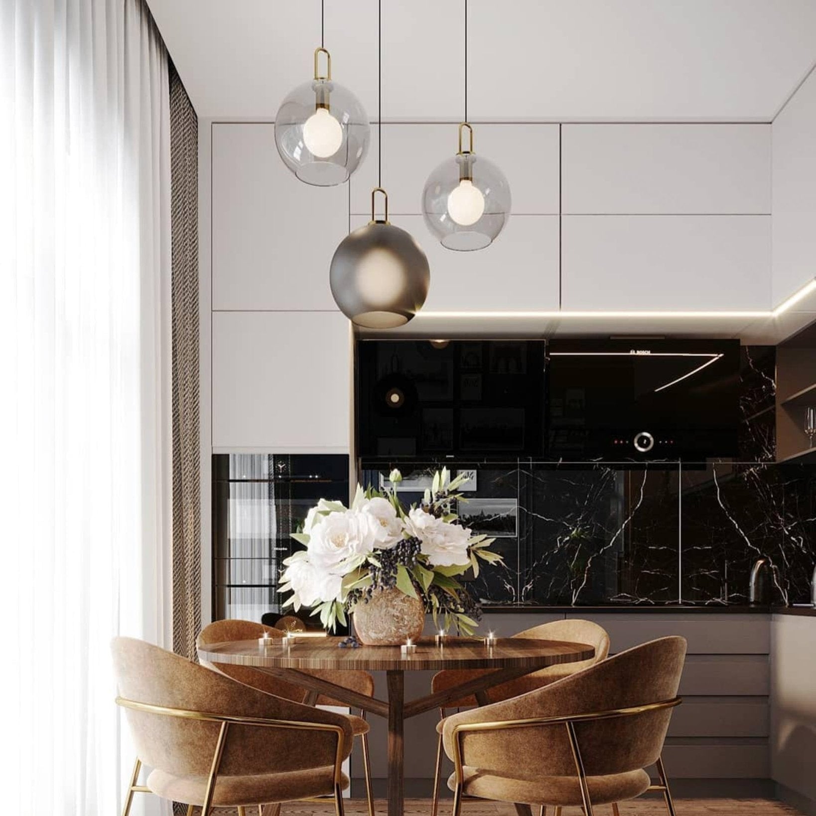 Pendant Light | Modern Globe Pendulum Lamp