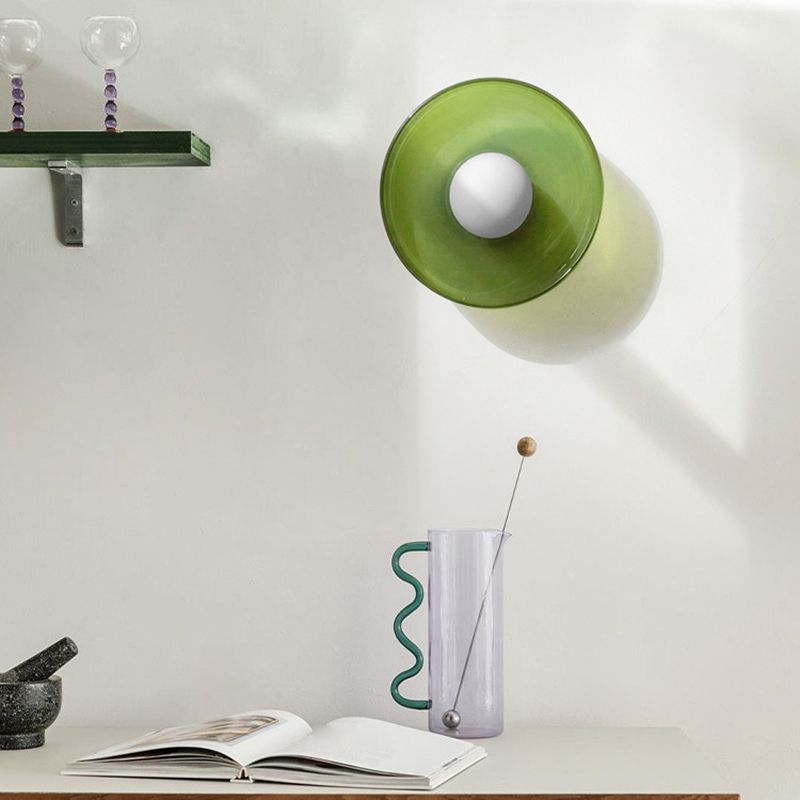 Ceiling Light | Round Glass Flush Ceiling Fixture