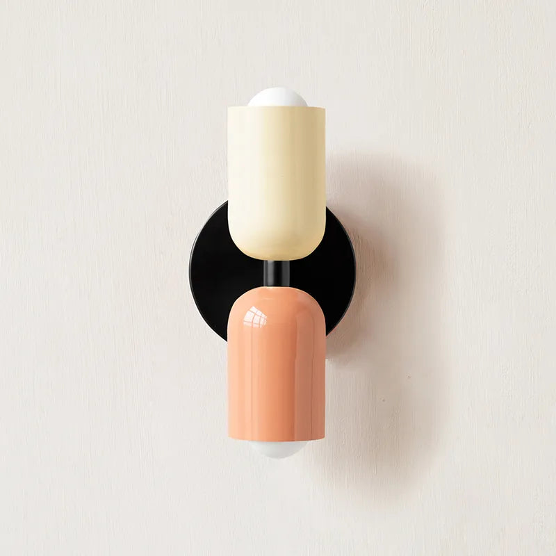 Double Headed Colorful Wall Lamp | Modern Art Inspired Accent Light