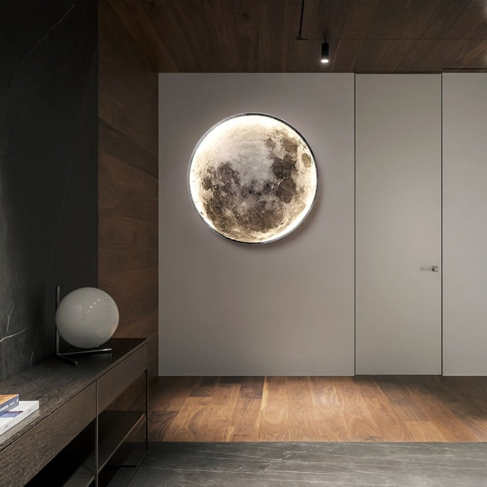 Wall Light Moon Design | Circular LED Accent