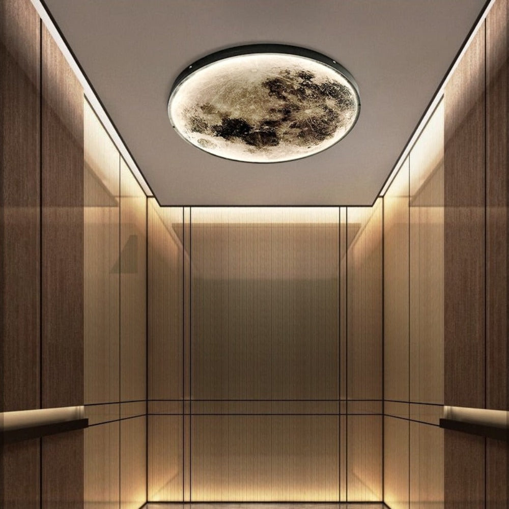 Wall Light Moon Design | Circular LED Accent