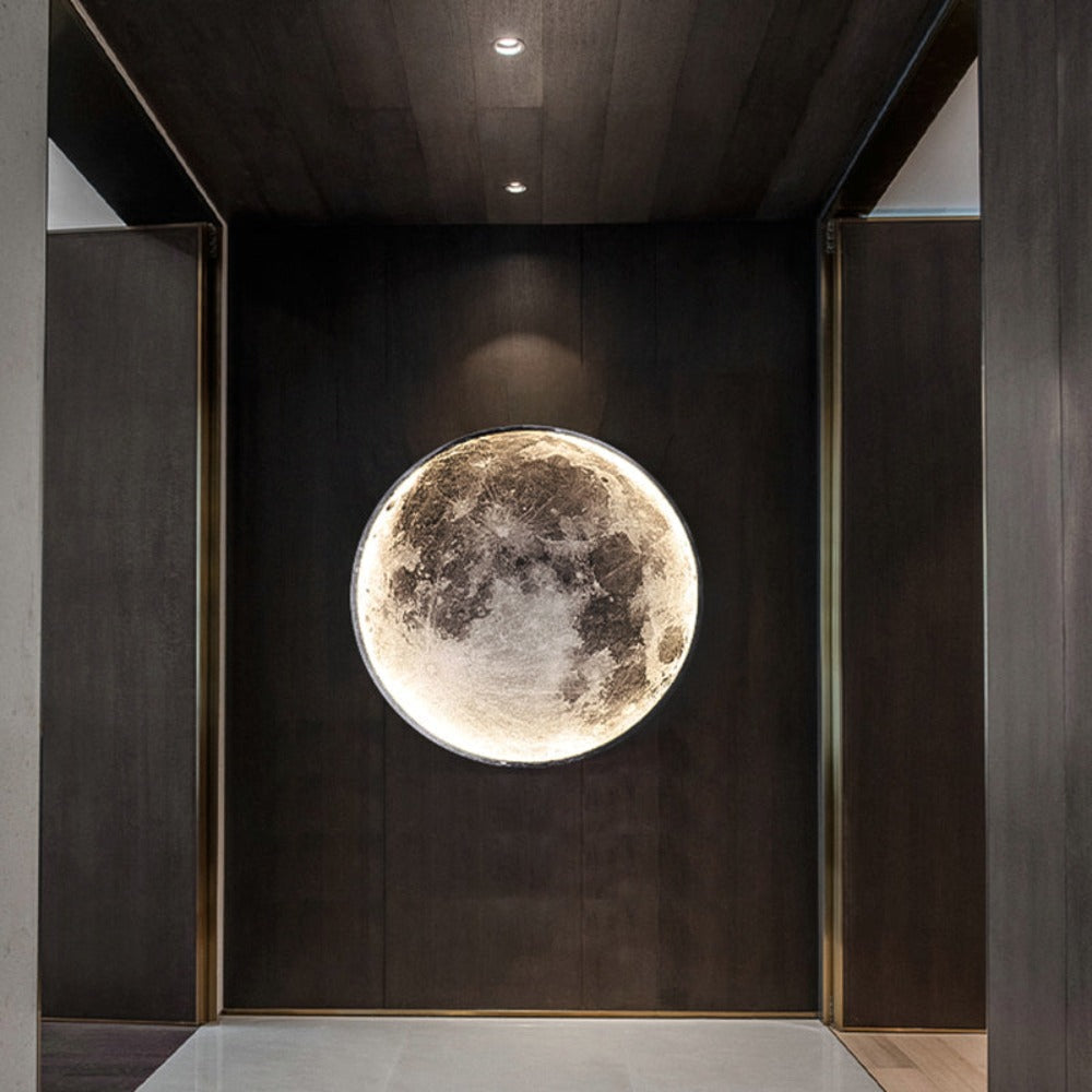 Wall Light Moon Design | Circular LED Accent