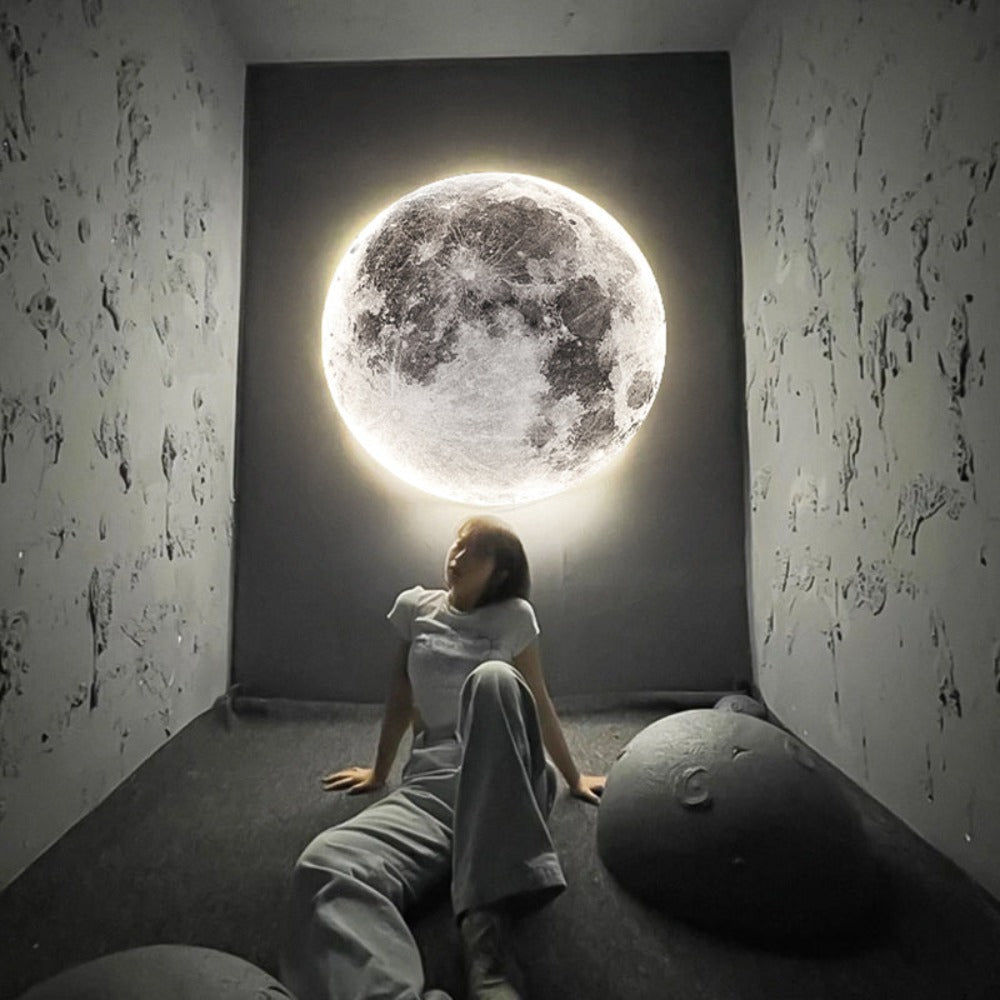 Wall Light Moon Design | Circular LED Accent