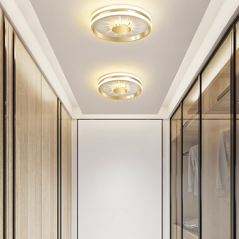 Ceiling Light | Geometric Square Round LED Fixture