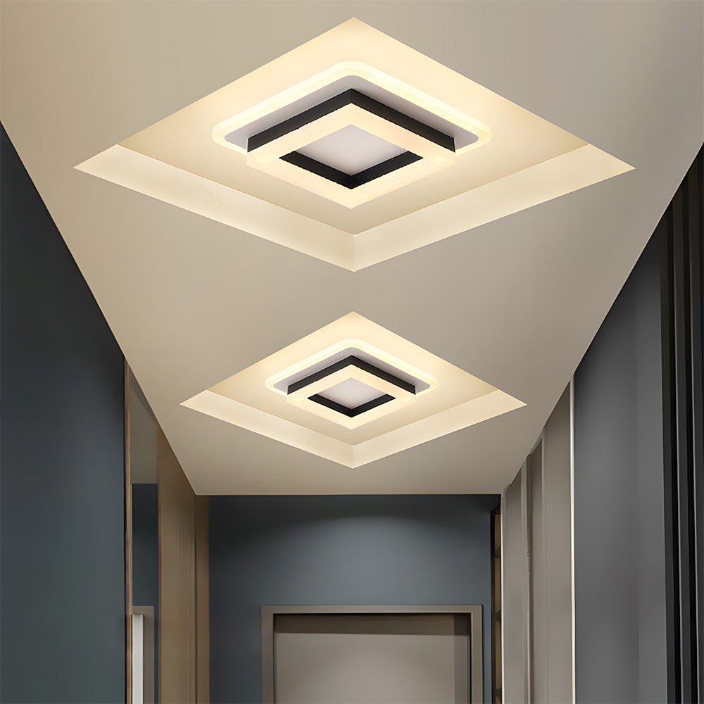 Ceiling Lights | Square Layered LED Fixture