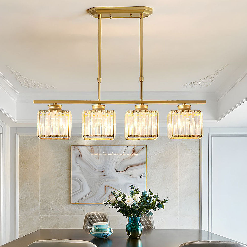 Pendant Light | Rectangular Multi Glass Shade