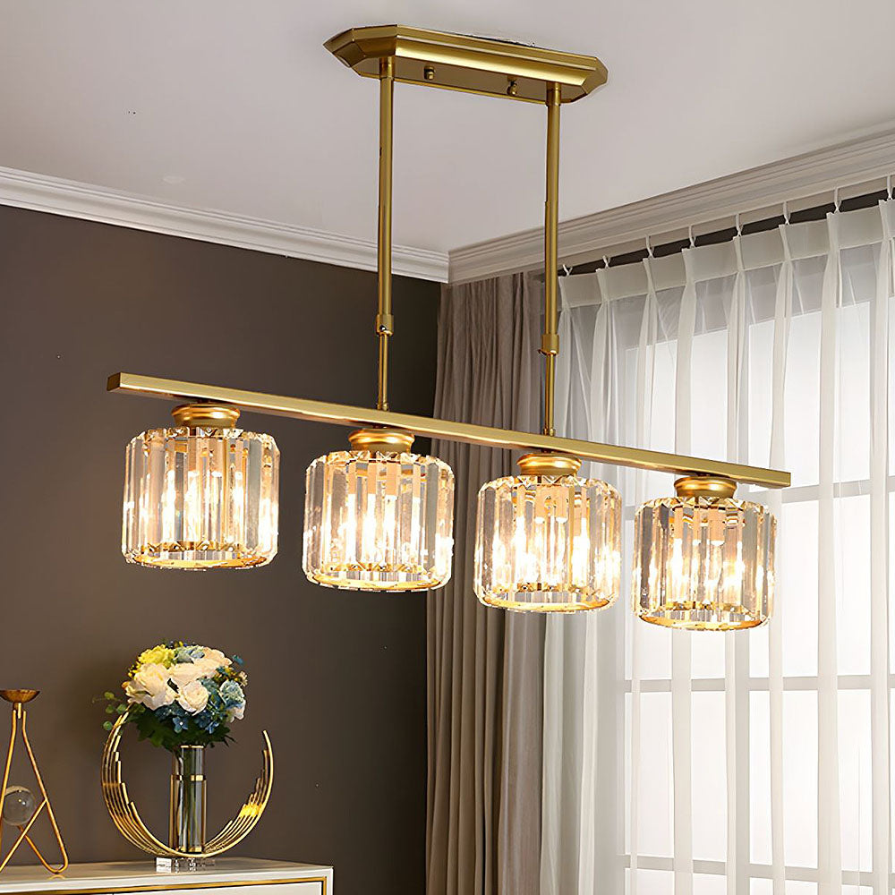 Pendant Light | Rectangular Multi Glass Shade