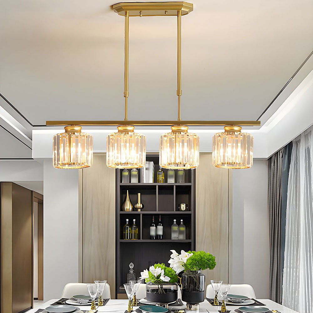 Pendant Light | Rectangular Multi Glass Shade