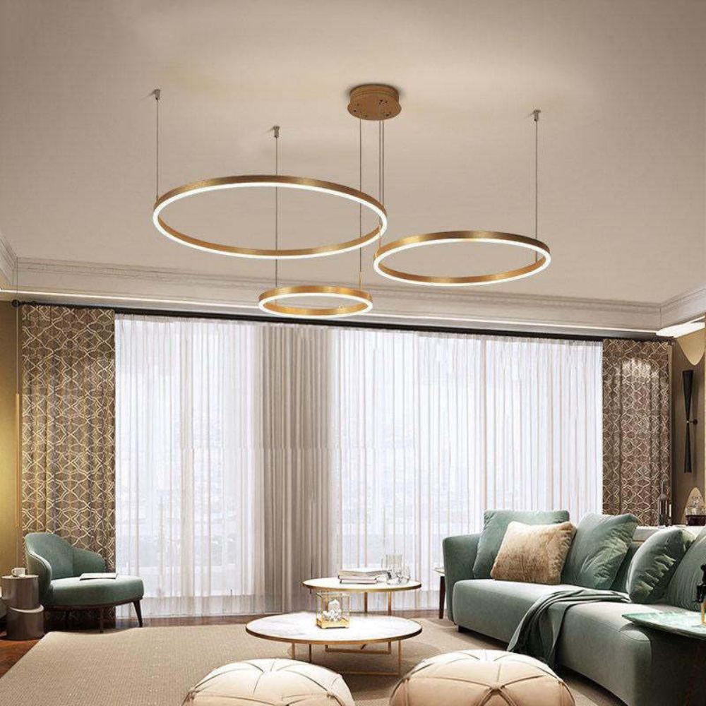 Modern Pendant Light with Ring Design | Contemporary Ceiling