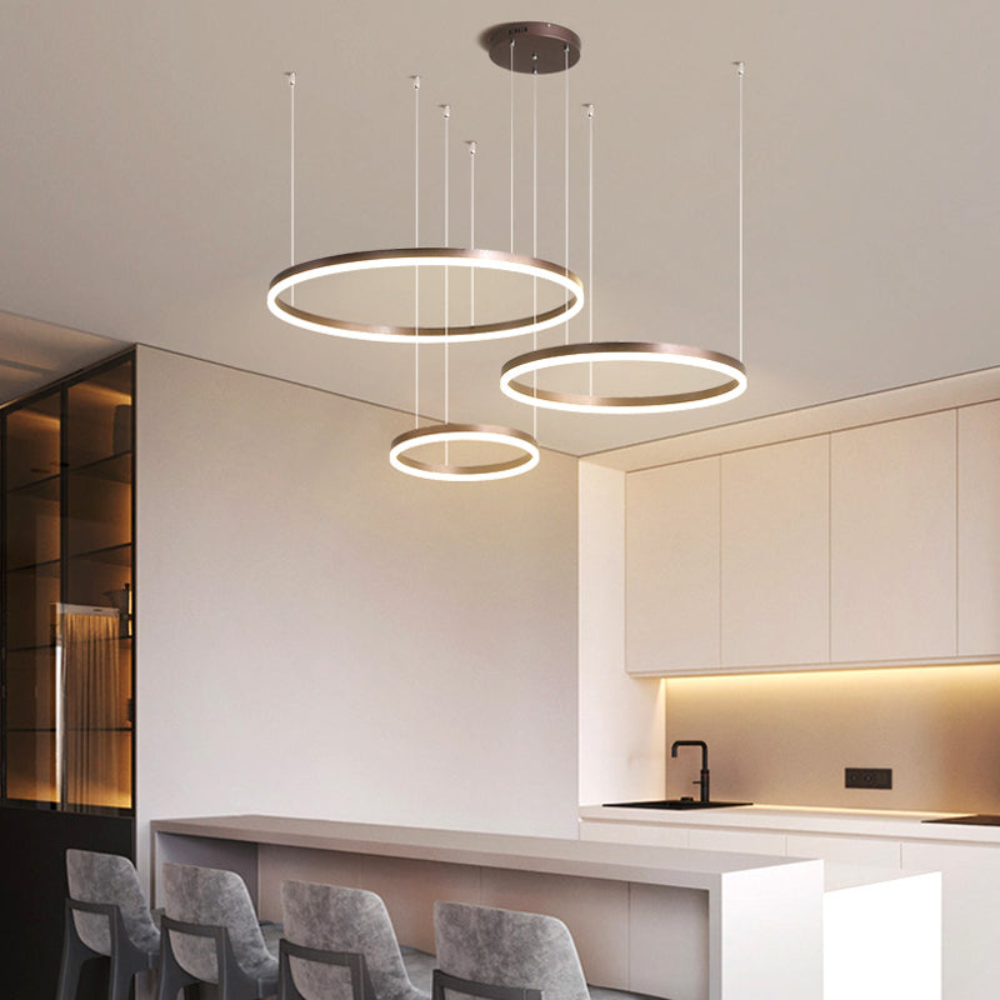Modern Pendant Light with Ring Design | Contemporary Ceiling